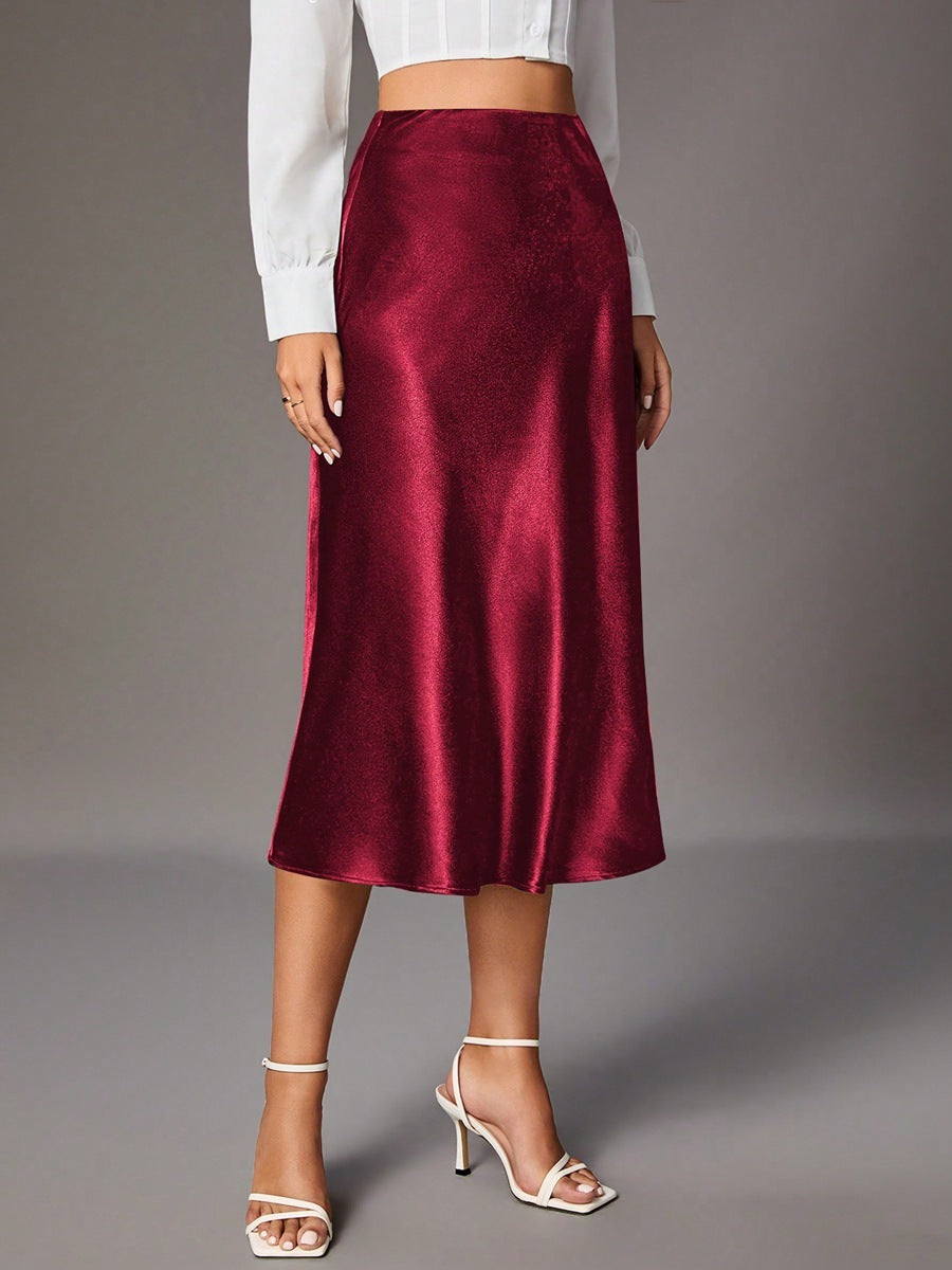 High-Grade Small Artificial Silk European And American Skirt