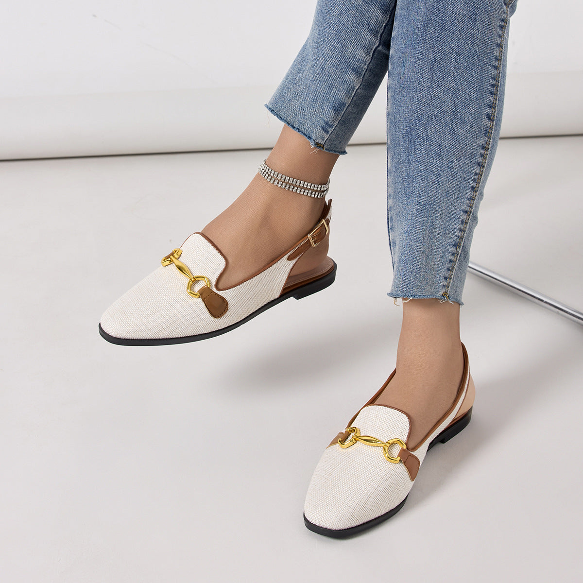 Closed Toe Half Slippers Women&
