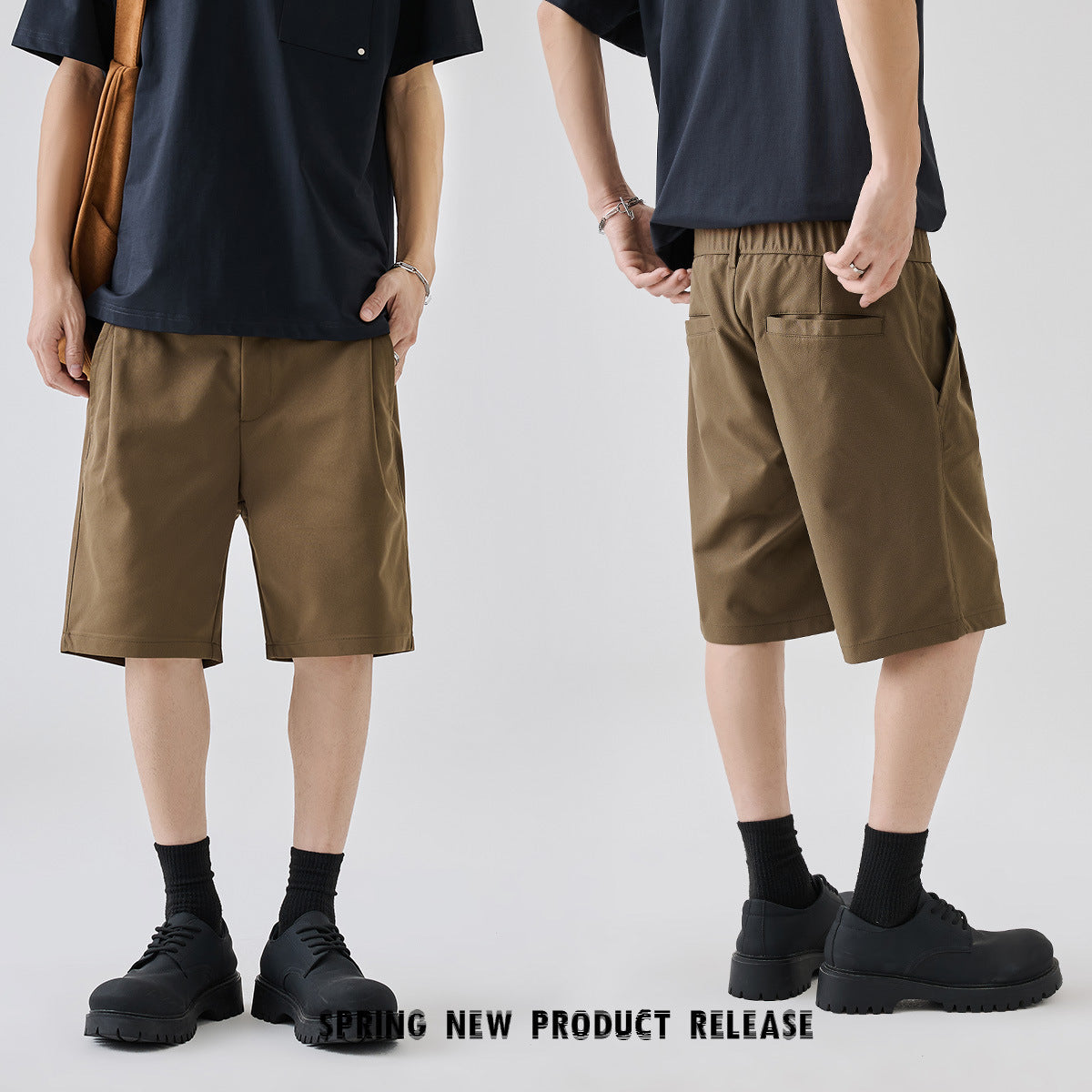 Summer Outdoor Wear Simple Straight Five Points Business Casual Trousers
