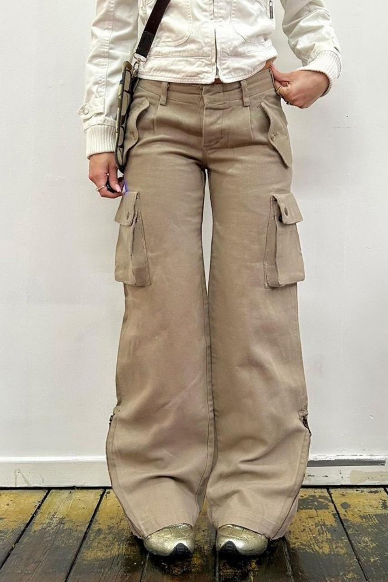 Fashion Street Casual American Worn Looking Washed-out Jeans