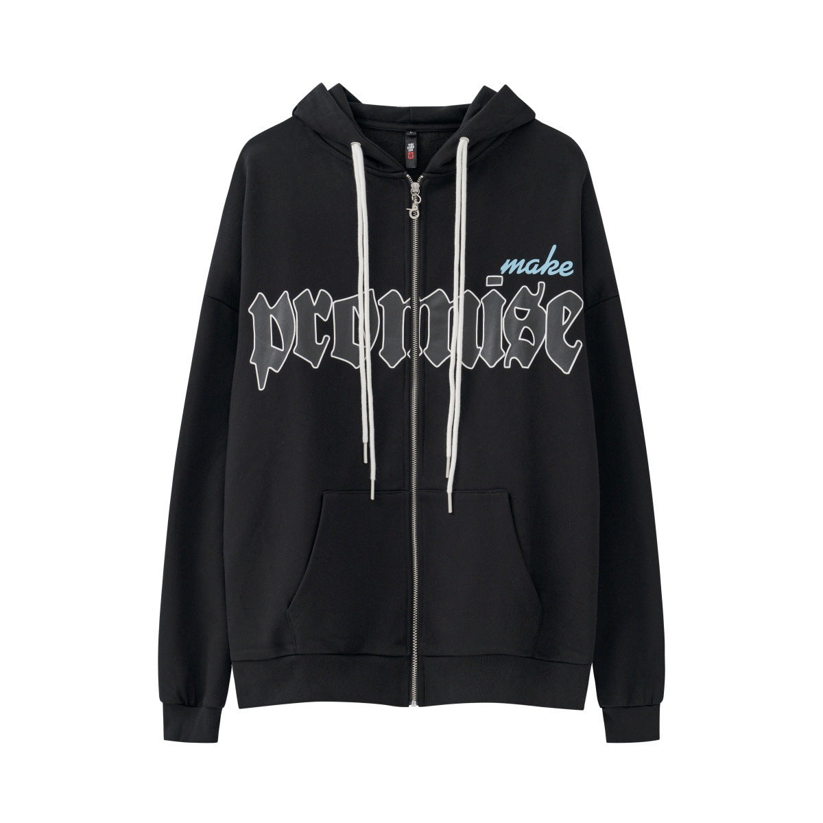 Hooded Sweater Letter Print Loose Couple Coat