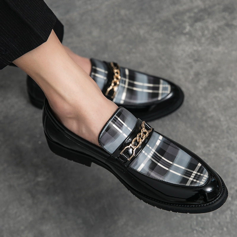 Pointed Casual Leather Shoes Men&
