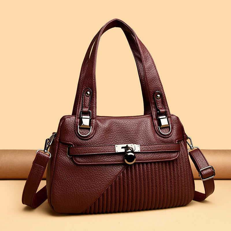 Special-interest Design Bag Tide Large Capacity Stitching