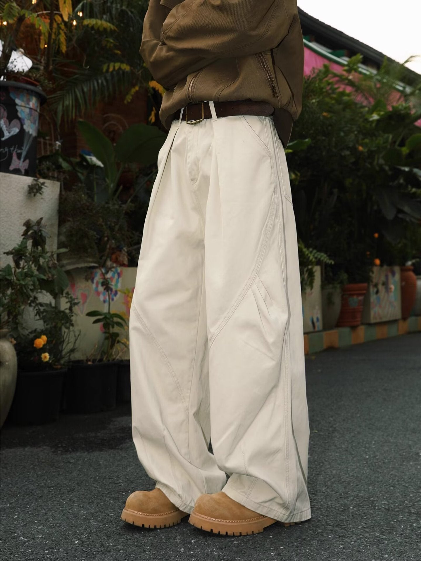 American High Street Pleated Straight Men&
