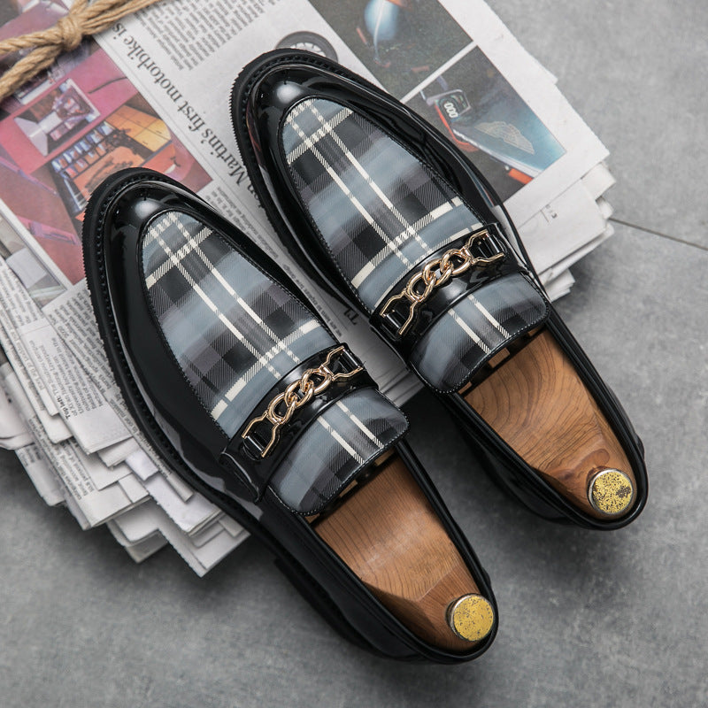 Pointed Casual Leather Shoes Men&