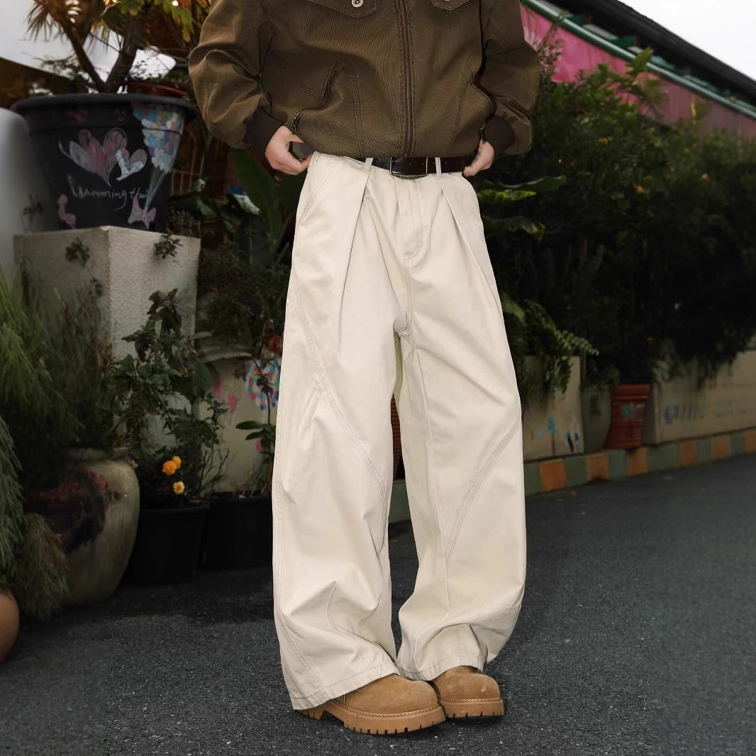 American High Street Pleated Straight Men&