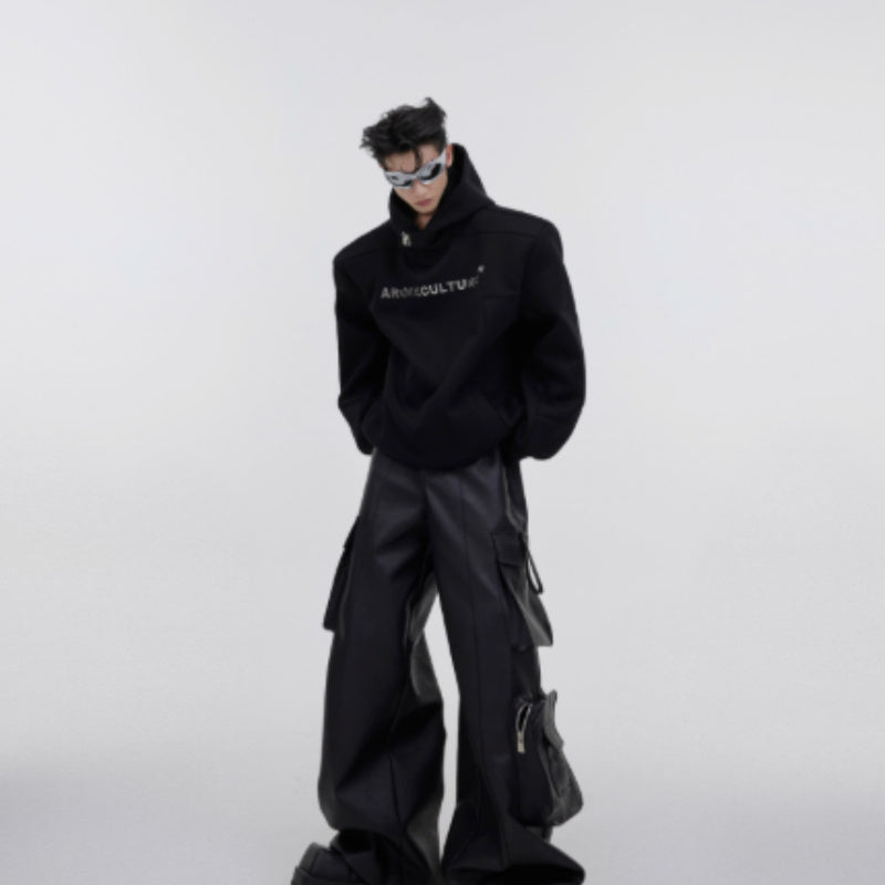 CulturE Niche Heavy Shoulder Pads Metal Three-dimensional Printing Loose Men&