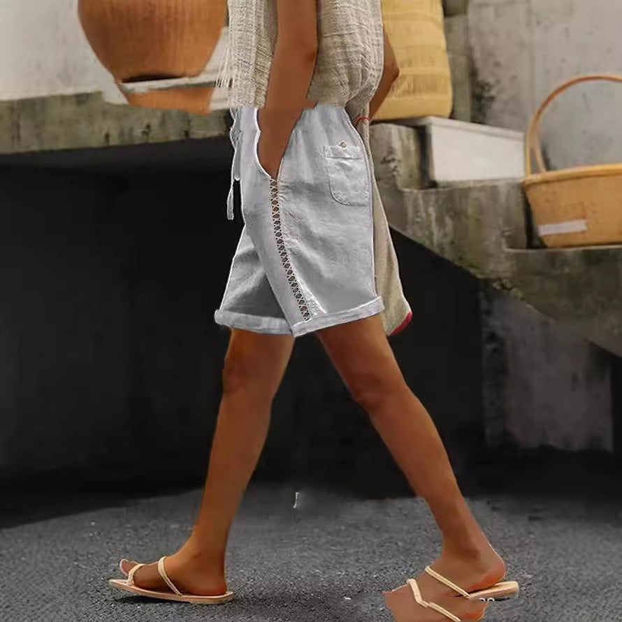 Casual Lace Stitching Women&