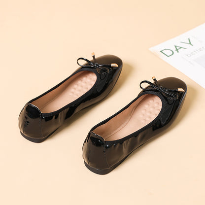 Square Toe Soft Bottom Soft Upper Shoes Women