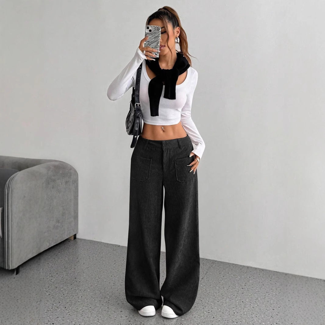 Corduroy Pants Women&
