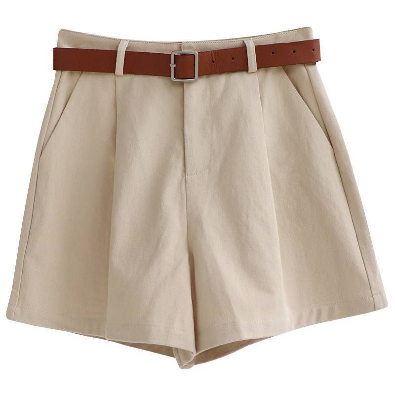 Summer Korean Style High Waist Wide Leg Shorts Women&