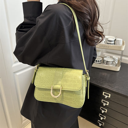 Advanced Texture Underarm Retro Style Fashionable Vachette Clasp Women&
