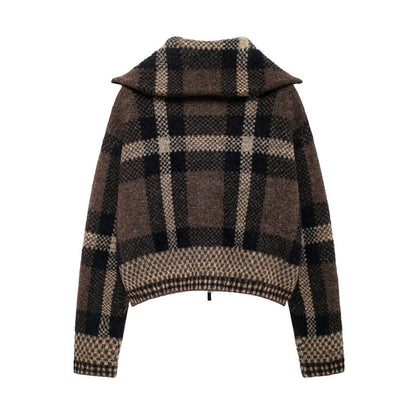 Autumn Sweater Round Neck Solid Color Loose Pullover