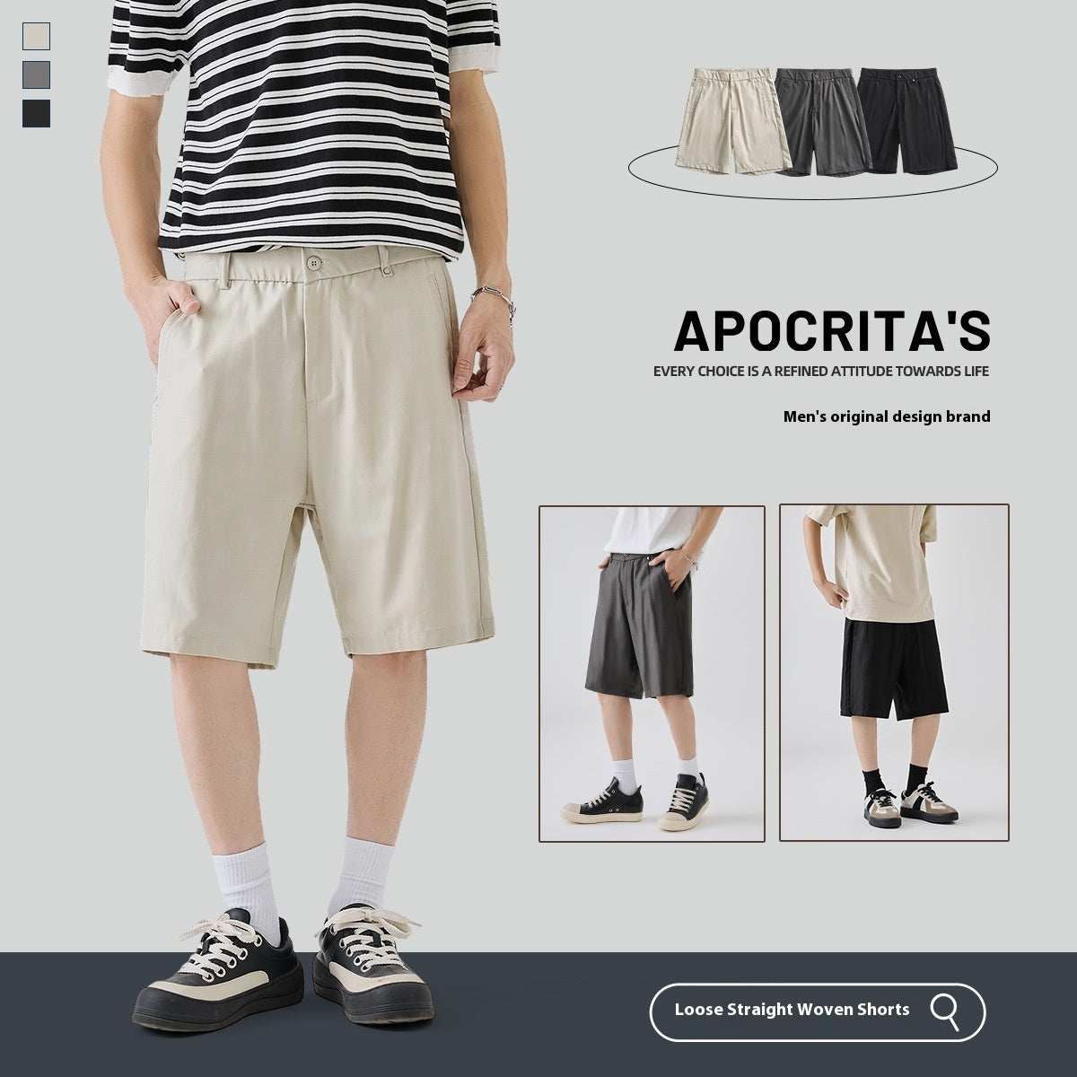 Lyocell Casual Shorts Men&