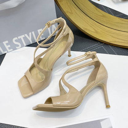 Nude High Heels Summer New French Sexy Not Tired Feet