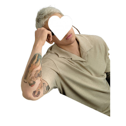 Lapel Short-sleeved T-shirt Men&