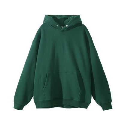 Padded Loose Button Hoodie Couples Jacket Men And Women