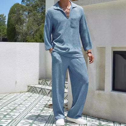 New Casual Shirt Trousers Men&