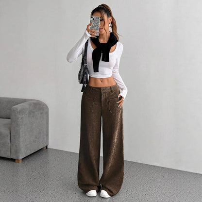 Corduroy Pants Women&