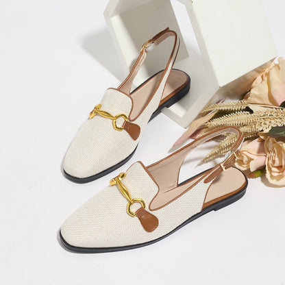 Closed Toe Half Slippers Women&