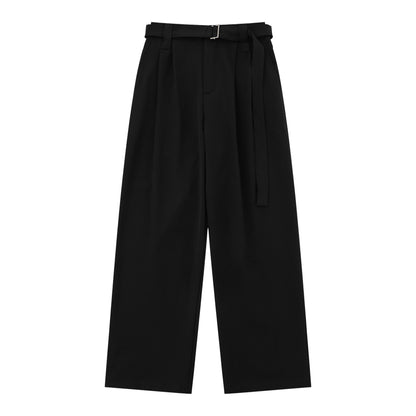 Loose High Waist Wide-legged Versatile Straight-leg Trousers