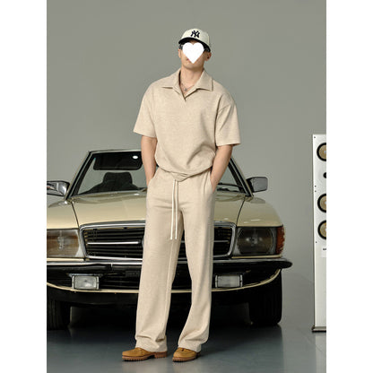 Lapel Short-sleeved T-shirt Men&