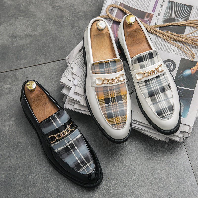 Pointed Casual Leather Shoes Men&