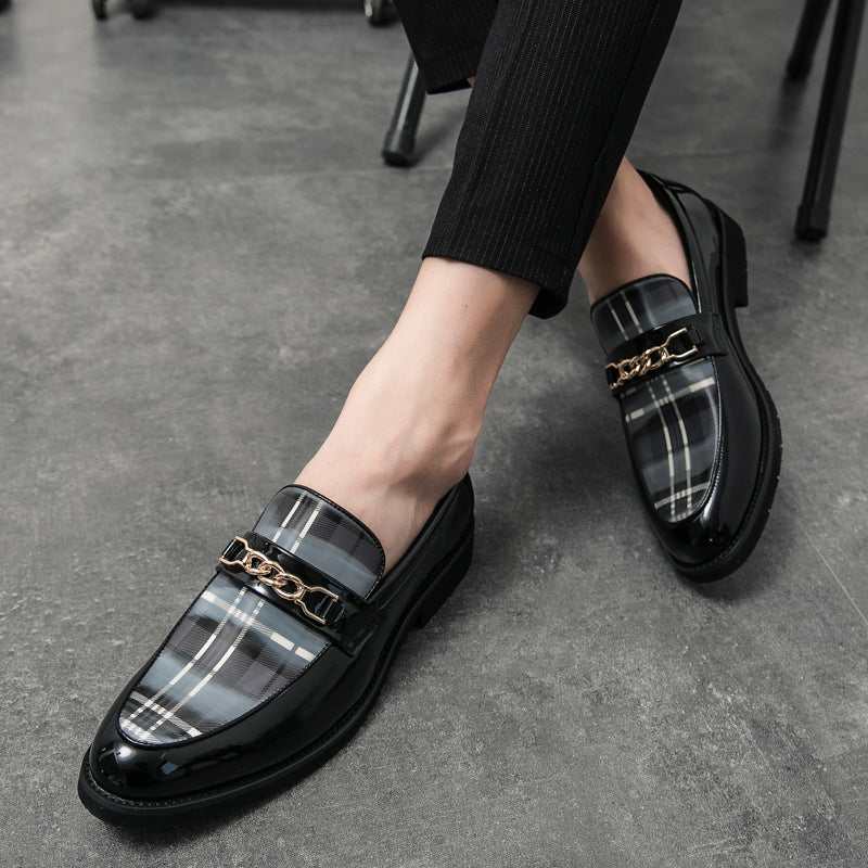 Pointed Casual Leather Shoes Men&