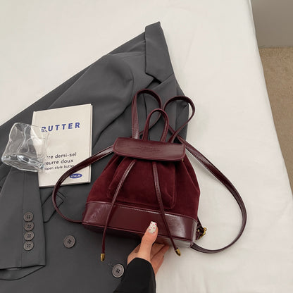 Autumn Winter Retro Suede Women&