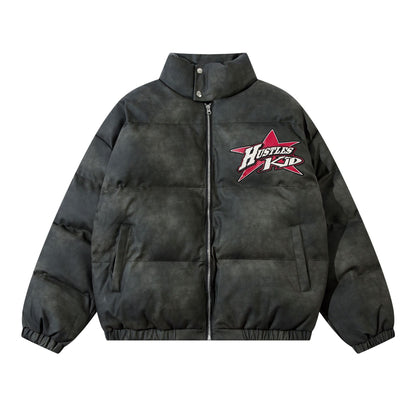 High Street Vibe All-match Embroidery Cotton Coat Jacket