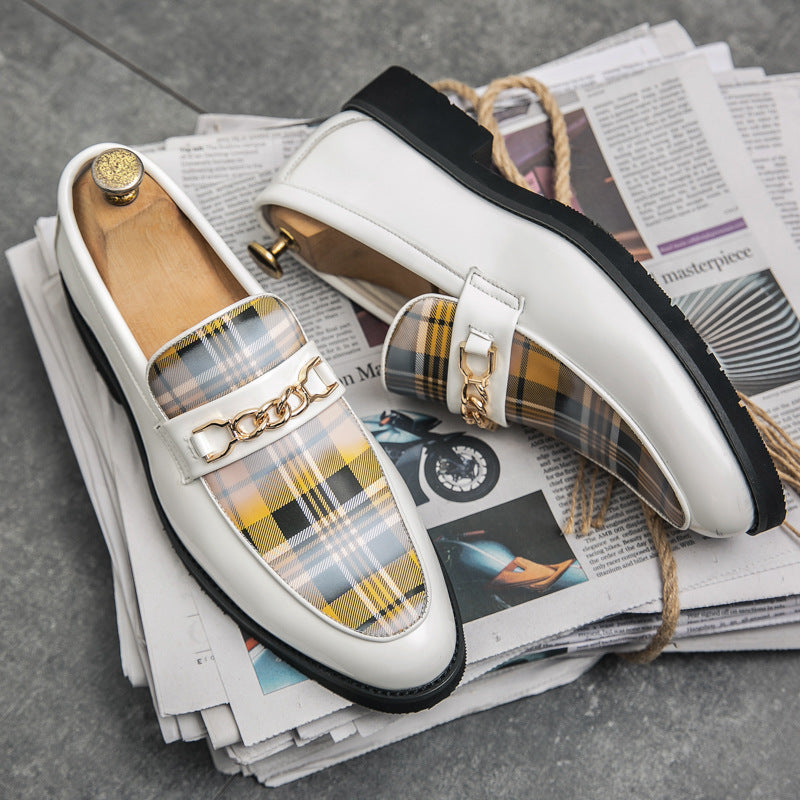 Pointed Casual Leather Shoes Men&