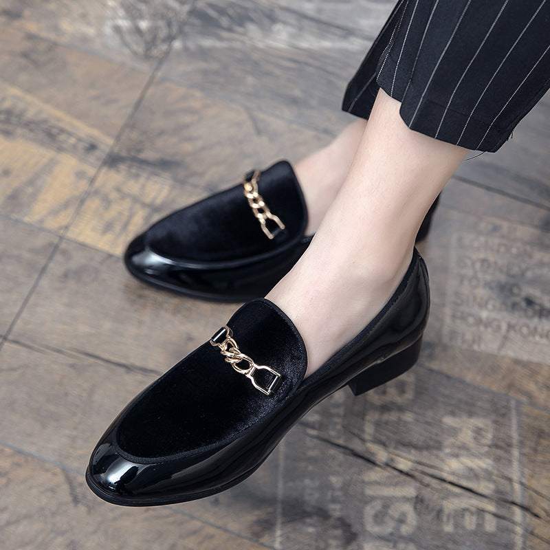 Pointed Casual Leather Shoes Men&