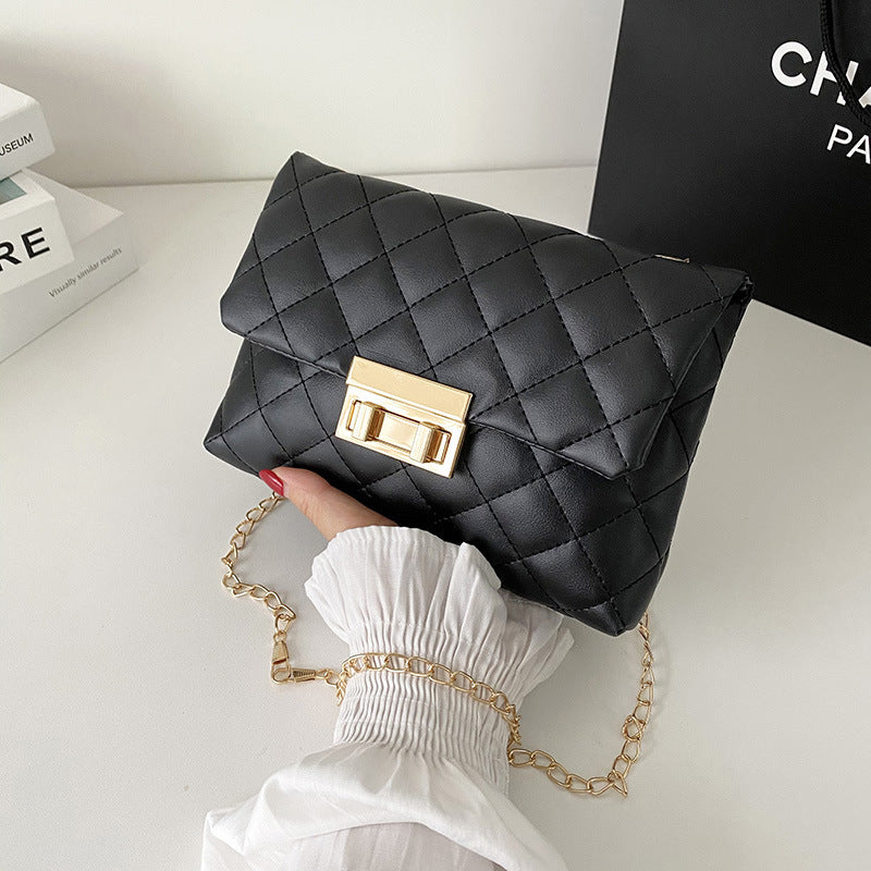 All-match Diamond Plaid Embroidered Women&