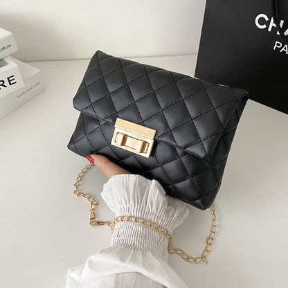 All-match Diamond Plaid Embroidered Women&