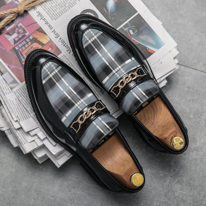 Pointed Casual Leather Shoes Men&