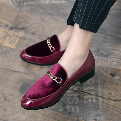 Pointed Casual Leather Shoes Men&