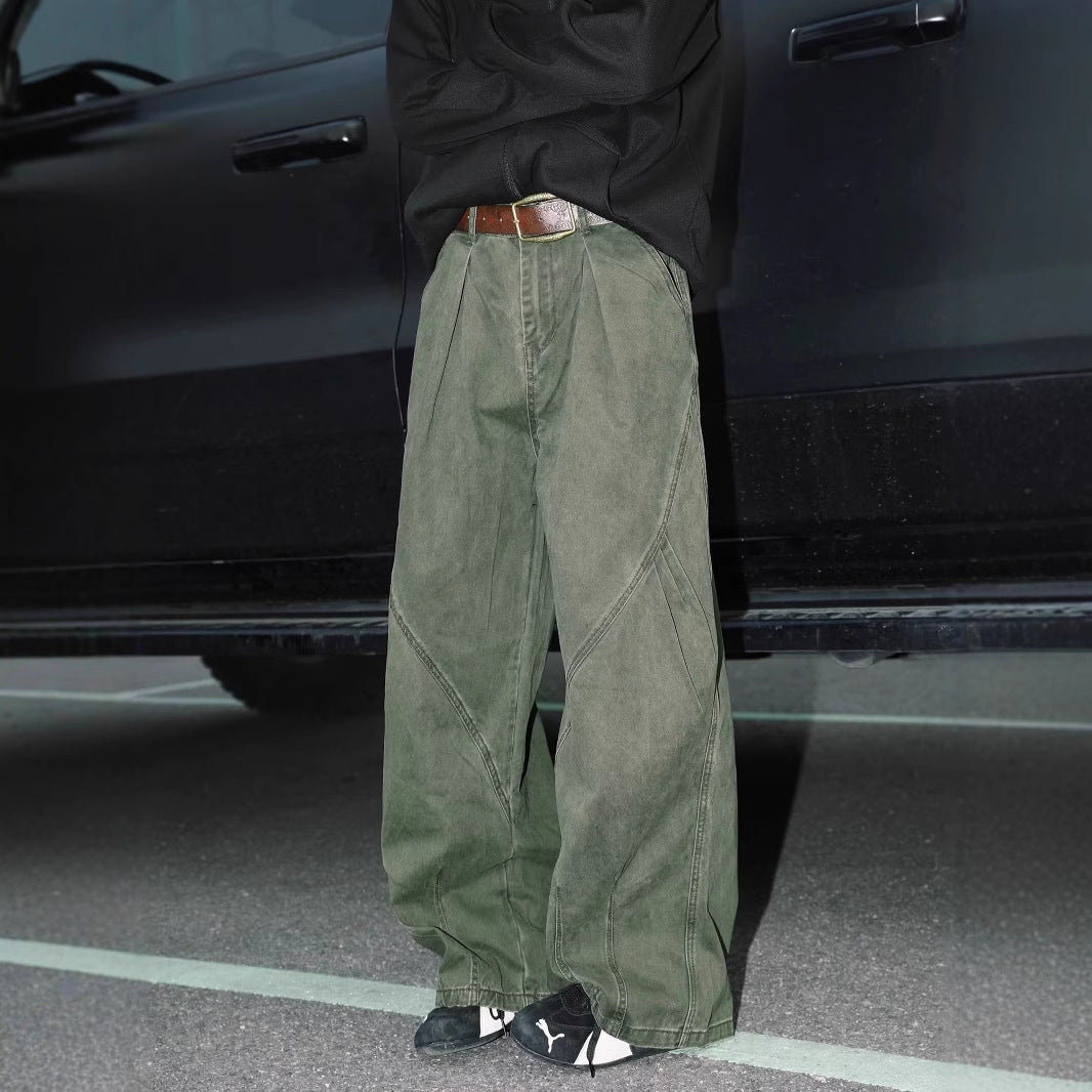American High Street Pleated Straight Men&