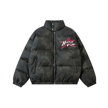 High Street Vibe All-match Embroidery Cotton Coat Jacket