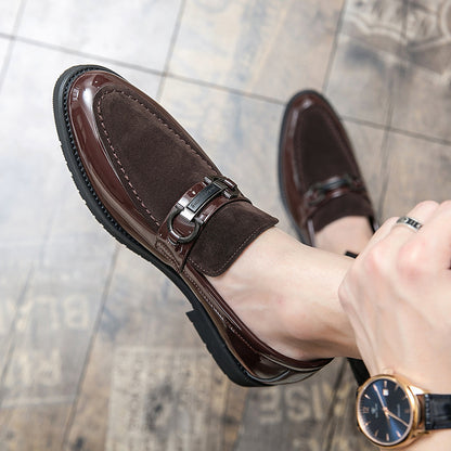 Pointed Casual Leather Shoes Men&