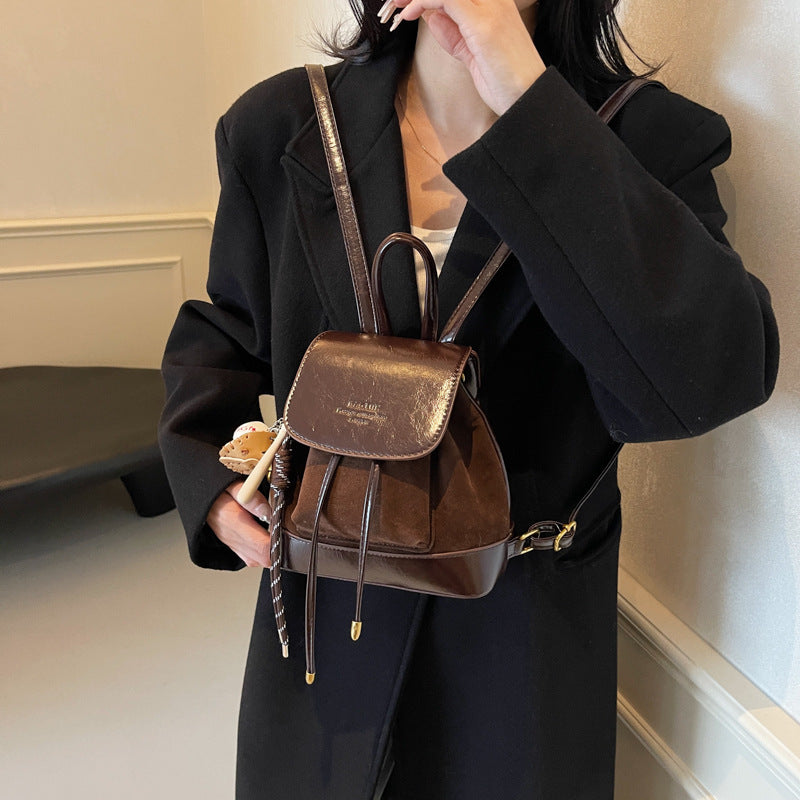 Autumn Winter Retro Suede Women&