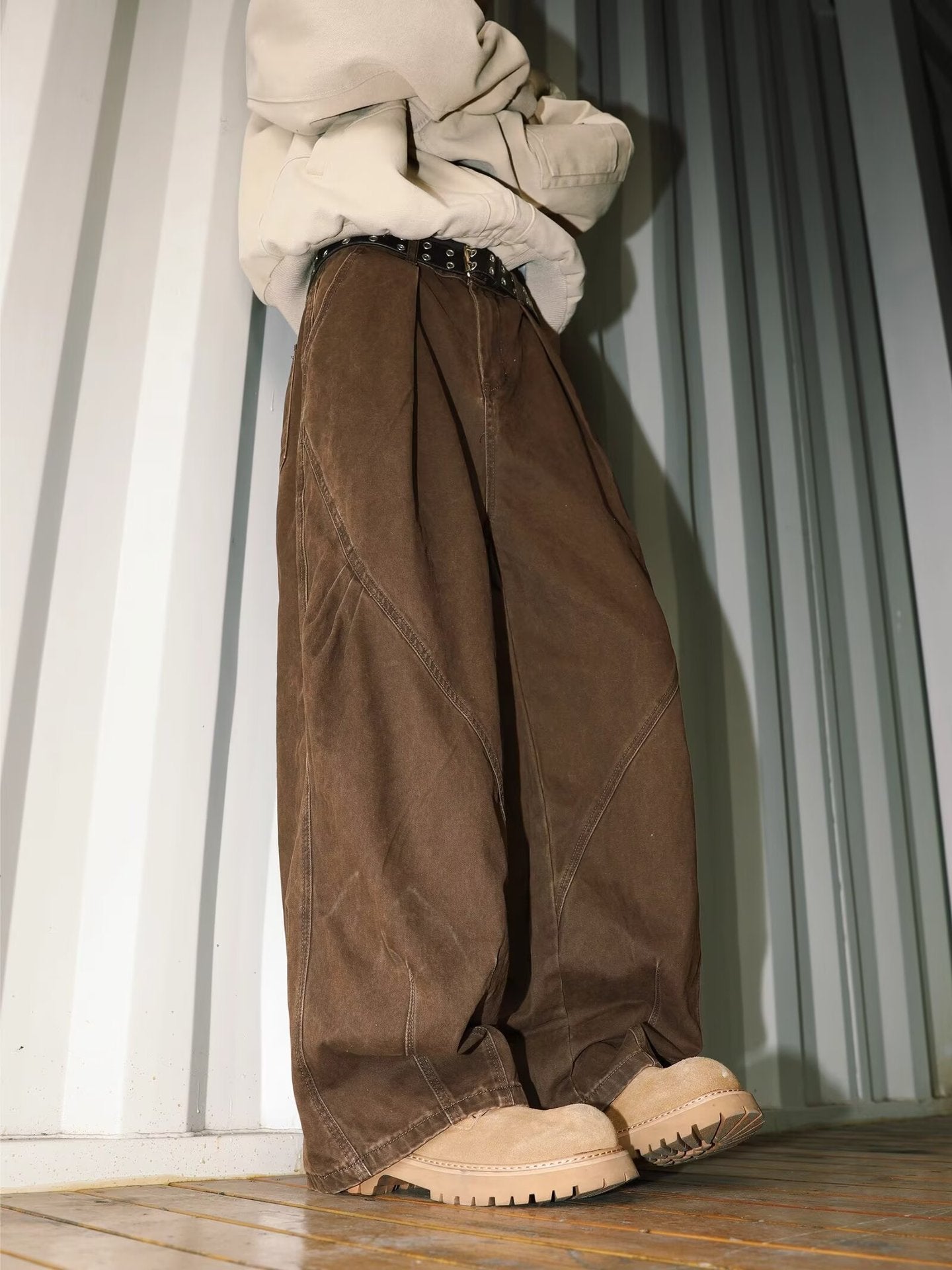 American High Street Pleated Straight Men&