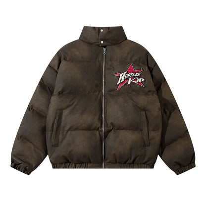 High Street Vibe All-match Embroidery Cotton Coat Jacket