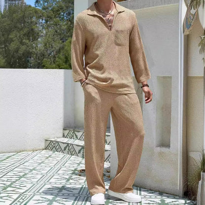 New Casual Shirt Trousers Men&