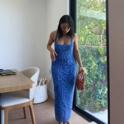 Sleeveless Knitted Dress Women&