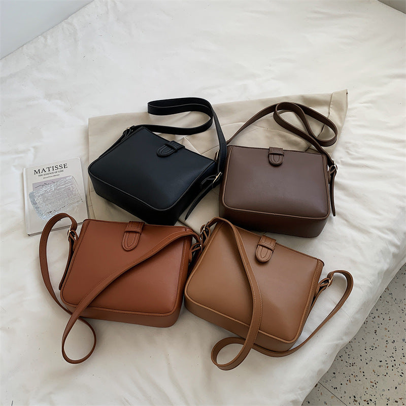 Fashion Large Capacity Shoulder Messenger Commuter Bucket Bag