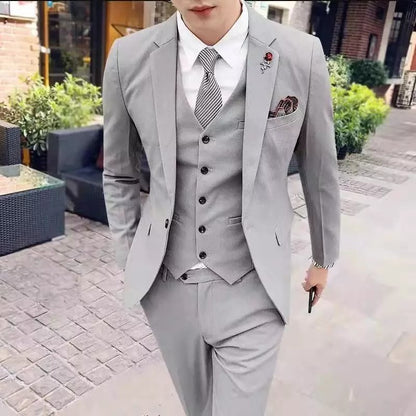 Suit Set Three-piece Set Men&