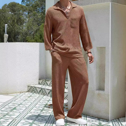 New Casual Shirt Trousers Men&