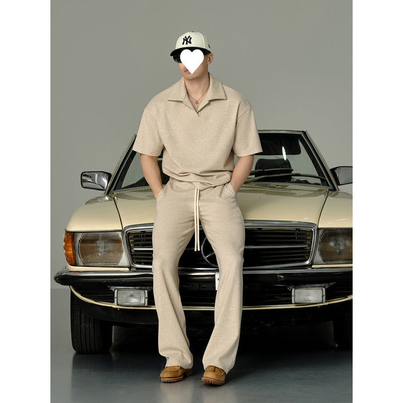 Lapel Short-sleeved T-shirt Men&