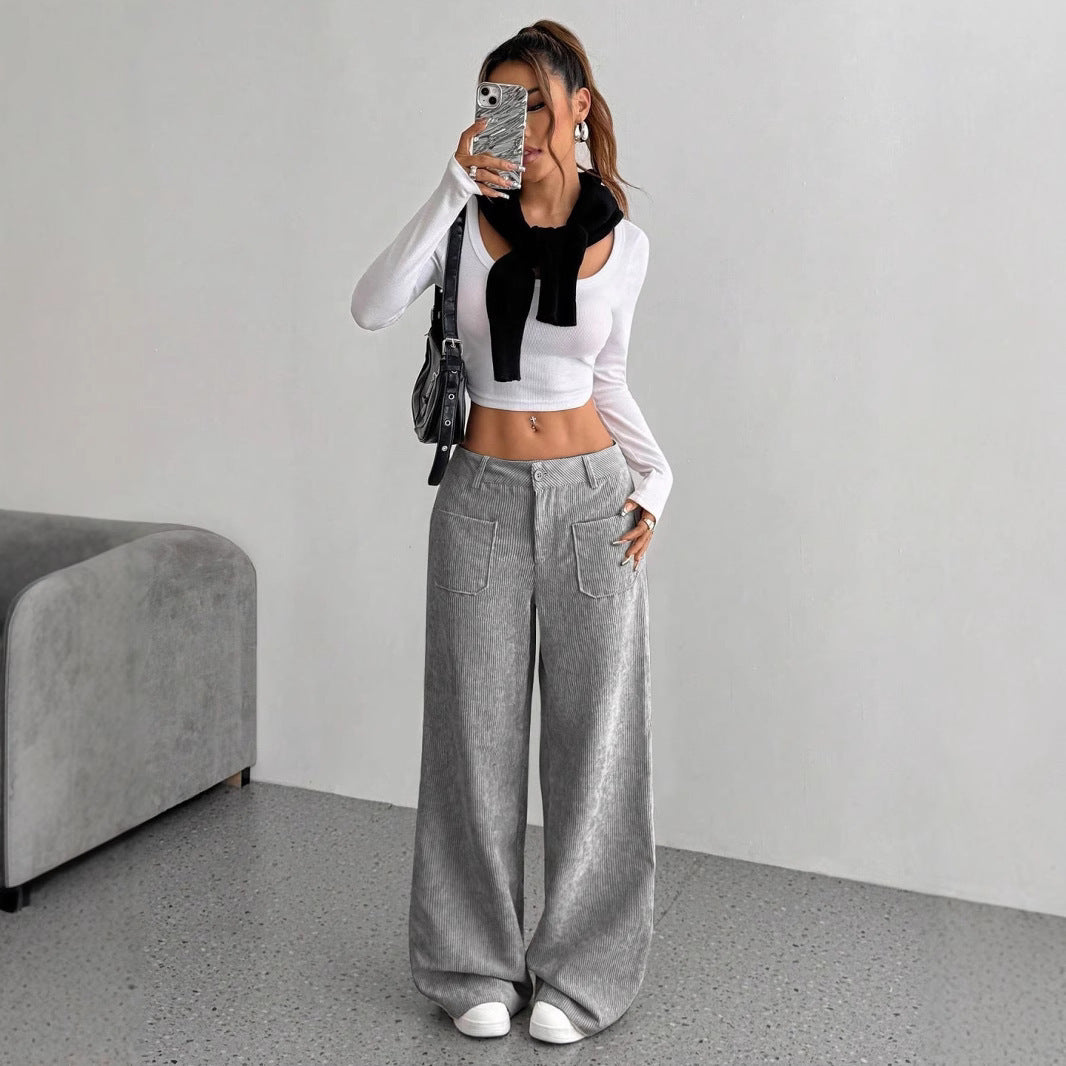 Corduroy Pants Women&