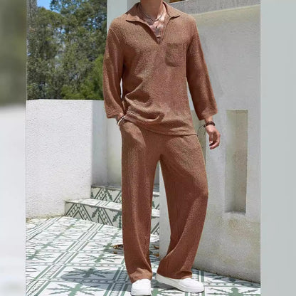 New Casual Shirt Trousers Men&